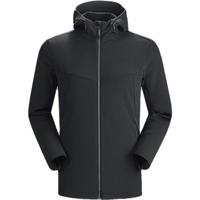 凯乐石M8 连帽软壳外套保暖防风防泼水透气秋冬徒步软壳外套男款 男款-玄青黑【M8防风｜防泼水】 XXL