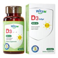 健敏思 植物维生素d婴幼儿童维生素d3vd600iu60粒*2