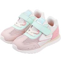 江博士春季男女童透气运动鞋 1-3岁儿童学步鞋 舒适儿童鞋 米/粉/绿 31 脚长约18.9-19.5