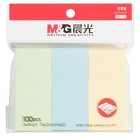 晨光(M&G)YS-14彩色便利贴粘性彩色便签纸留言贴3X4三分条 100页三分条彩色便签纸