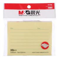 晨光(M&G)YS-126 横线优事贴 自带粘性便签纸便利便签条百事贴 88页 76*102长方形便签本 单本装