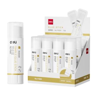 得力 21g时尚款PVA固体胶水 速干可水洗胶棒 DIY手工粘胶学生文具 1支 办公用品 7102S