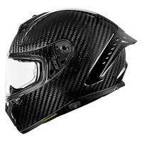 赛羽【超级首发-27年磨一件】碳纤维头盔摩托车夏季3c认证全盔 9k碳纤维黑曼巴系列 L