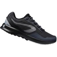 迪卡侬男户外运动轻便减震春季透气网面跑步鞋黑色39码-2506054