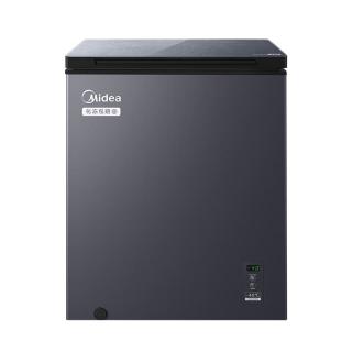 美的 零下40度低温速冻 冰柜  钢化玻璃面板 100L