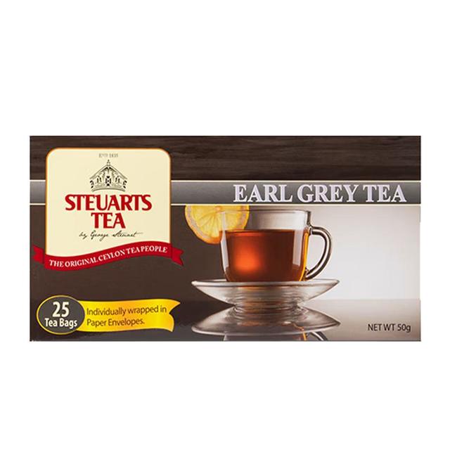 Steuarts Tea 斯里兰卡锡兰红茶 25袋 1盒50g 佛手柑柠檬