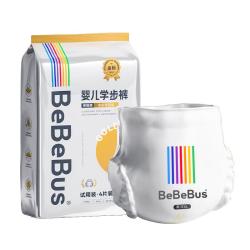 BeBeBus 金标拉拉裤夏季超薄透气清新尿不湿试用2XL4片