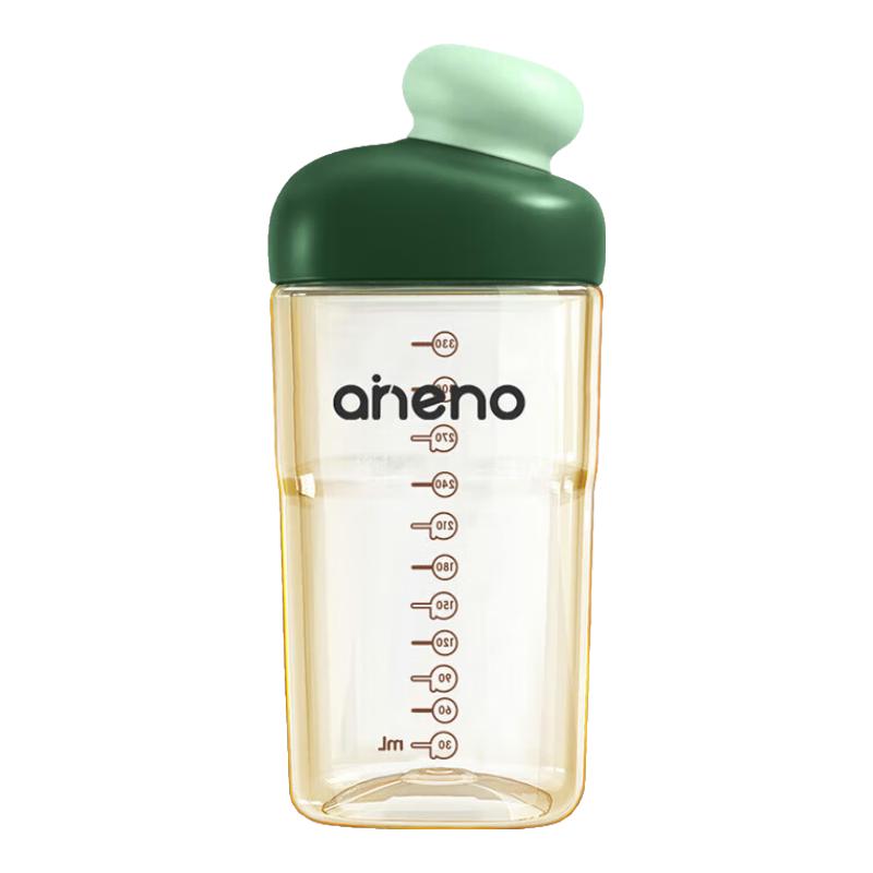 恩尼诺宝宝直饮杯儿童水杯亲子喝水PPSU喝奶贝雷帽幼儿园绿色330ML 恩尼诺直饮杯绿色 330ml