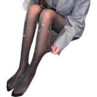浪莎珠光丝袜女超薄性感黑丝情趣纯欲风微闪亮肉色连裤袜 黑1肤1（珠光丝袜）