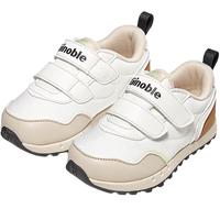 基诺浦（ginoble）儿童学步鞋 25春软底透气男童女宝宝婴幼儿童鞋款机能鞋GW1693 棉白/棕色 25.5 160mm 适合脚长156-165mm