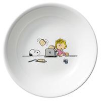 CORELLE康宁餐具 美国 耐热玻璃 三格减脂餐盘 早餐盘儿童分格盘 26cm分格盘-史努比彩色