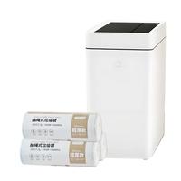 京东京造 自动铺袋 智能垃圾桶+超厚抽绳垃圾袋 【10L垃圾桶套装】垃圾桶+垃圾袋
