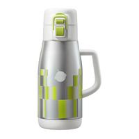 babycare钛保温杯成人儿童大宝宝吸管水杯水壶外出居家上学 钛MAX+杯套背带吸嘴 550ml 原点白