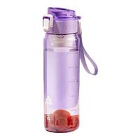 希乐水杯大容量男女上学夏季运动水壶tritan塑料杯子 紫色 680ml