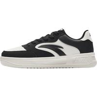 安踏轻松2丨经典简约低帮板鞋小白鞋女夏季厚底潮流运动休闲鞋女 基础黑/象牙白-1 38 (女7)