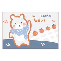 布迪思卫生间地垫浴室吸水防滑垫门垫卧室进门户外卫浴脚垫家用垫子地垫 可爱小熊【仿羊绒】 80*160cm床边毯