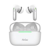 朗科（Netac）真无线入耳式降噪蓝牙耳机 音乐游戏运动 4麦双降噪长续航无延迟感适用于苹果华为小米 LK65A米白 【高音高质+小巧便携】LK65A白