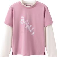 asics亚瑟士童装【商城同款】女生假两件长袖T恤吸湿速干柔软秋 508紫色 160