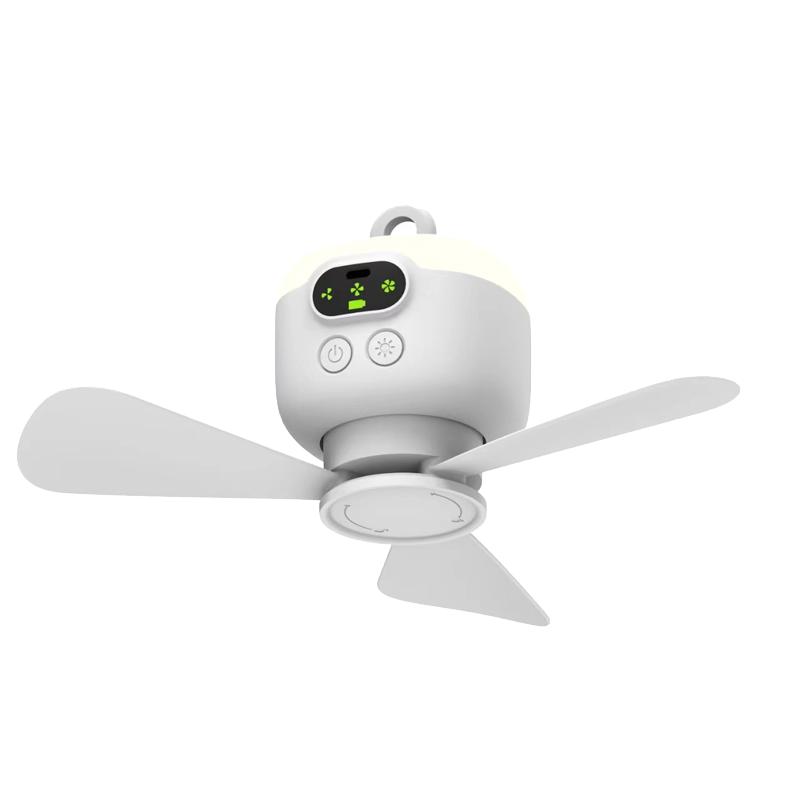  物克 静音 小型风扇+遥控器+8000毫安电池  7W