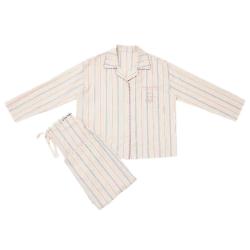 野兽派家居 小王子梦想家 天丝棉长款家居服套装 红蓝条纹 M