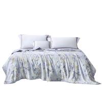 富安娜 FUANNA 星琦花园 100%柞蚕丝空调被 夏凉被 2斤 152*210cm 紫