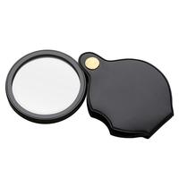 反转折叠放大镜钥匙扣随身便携式迷你放大镜老人用阅读看说明书放大器【10倍放大】橙色款