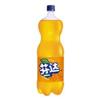 可口可乐 Coca-Cola可乐汽水 碳酸饮料 888ml 雪碧柠檬味 芬达橙味 大瓶装 含糖 无糖 含糖的芬达888ml*12瓶