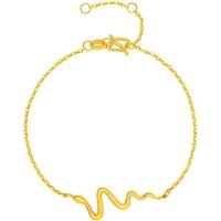 周六福  黄金手链女款5G足金手饰生肖本命年蛇之舞手串 计价 16+3cm-3.31g