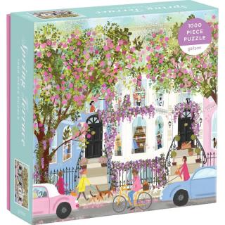 GALISON春日露台拼图1000片 手工益智玩具  约69×51cm