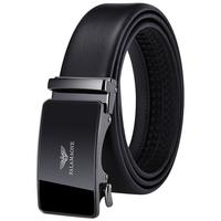 法莱阿玛尼(FALAMAONE)品牌男士皮带真皮自动扣腰带男商务高档裤带爸爸 镜面枪色【专柜礼盒】PD873Q 115cm -130cm备注尺码