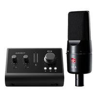 SE 专业录音 电容麦克风套装+Audient ID14 MKII