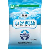 海跃  HAIYUESEALT自然海盐400g【未加碘绿色食品】日晒海盐无抗结剂食用盐 400g*1袋