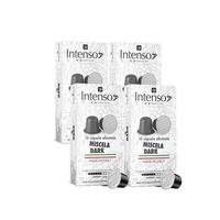 INTENSO AROMA DI CAFFE意大利100%阿拉比卡胶囊黑咖啡10粒*4盒 适用Nespresso 黑暗咖啡（强度6）40粒