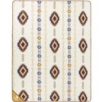 CAMEL/骆驼 超声波复古民族风 野餐垫 米白/咖啡,2×2.4m,防潮隔污 200*240cm