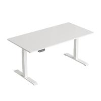 乐歌（Loctek）电动智能升降桌电脑桌站立办公实木家用书桌学习桌双电机创作者 【E5N】黑腿+实木橡胶木桌板 1.8*0.8米桌板