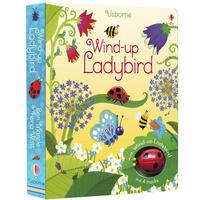 英文原版 Wind-up Ladybird 发条小瓢虫 轨道书 儿童益智游戏纸板书 Usborne 跑跑乐互动亲子玩具童书 Wind up Bus同系列 附小瓢虫玩具 绿山墙 . 绿山墙图书