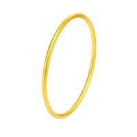 京东京造传承系列足金古法素圈手镯5g 60号 新年