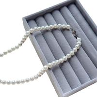 墨利亚海贝珠珍珠项链母亲节珍珠耳钉女友 海贝珠8MM项链