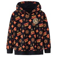 Converse 匡威童装男女童连帽卫衣春秋儿童舒适毛圈潮流印花休闲上衣 正黑色 130 /64 【身高116-122cm】