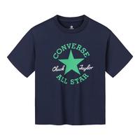 匡威匡威童装男女童凉感短袖T恤2024夏季舒适透气宽松版型儿童短T 藏青蓝 160/80(XL)