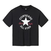 匡威匡威童装男女童凉感短袖T恤2024夏季舒适透气宽松版型儿童短T 正黑色 120/60(6)