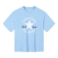 匡威匡威童装男女童凉感短袖T恤2024夏季舒适透气宽松版型儿童短T 天空蓝 130 (64)(7)