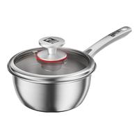 康巴赫奶锅316L不锈钢宝宝辅食锅泡面热牛奶小奶锅汤锅电磁炉燃气通用 316L不锈钢【加厚款】奶锅- 16cm