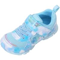 月星童鞋  儿童跑步鞋女童公主范休闲鞋小女孩鞋运动鞋轻盈护足机能鞋 淡蓝色 31 (内长19.5cm适合脚长19cm)