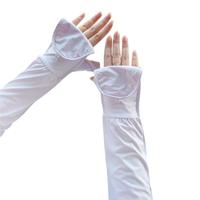 冰袖夏季女防紫外线防晒手套女长款薄户外电动车开车冰丝防晒袖套