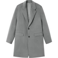 gxg.jeans男装2022年冬季绵羊毛潮流双面呢长款大衣 军绿 S 165