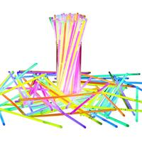 青苇 荧光棒50根+50接头套装装饰派对演唱会道具户外野营玩具