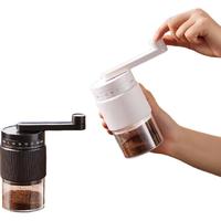 PAKCHOICE手摇磨豆机咖啡豆研磨机手磨咖啡机家用便携手冲咖啡磨豆机 黑色【35档外置调节+陶瓷磨芯】