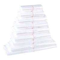 海伊朵食品袋白色塑料袋透明手提袋打包袋背心袋方便袋购物袋保鲜袋 透明食品袋36*58cm 100个