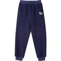 笛莎童装女童裤子春秋季洋气宝宝休闲长裤女孩儿童运动裤 藏青 130 cm